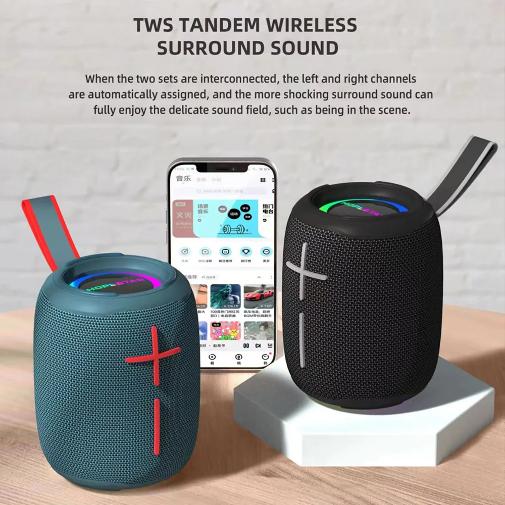 Беспроводная Bluetooth-Колонка HOPESTAR, портативная, с сабвуфером, стерео, с подсветкой, с радио, TWS 
Беспроводная Bluetooth-Колонка HOPESTAR, портативная, с сабвуфером, стерео, с подсветкой, с радио, TWS