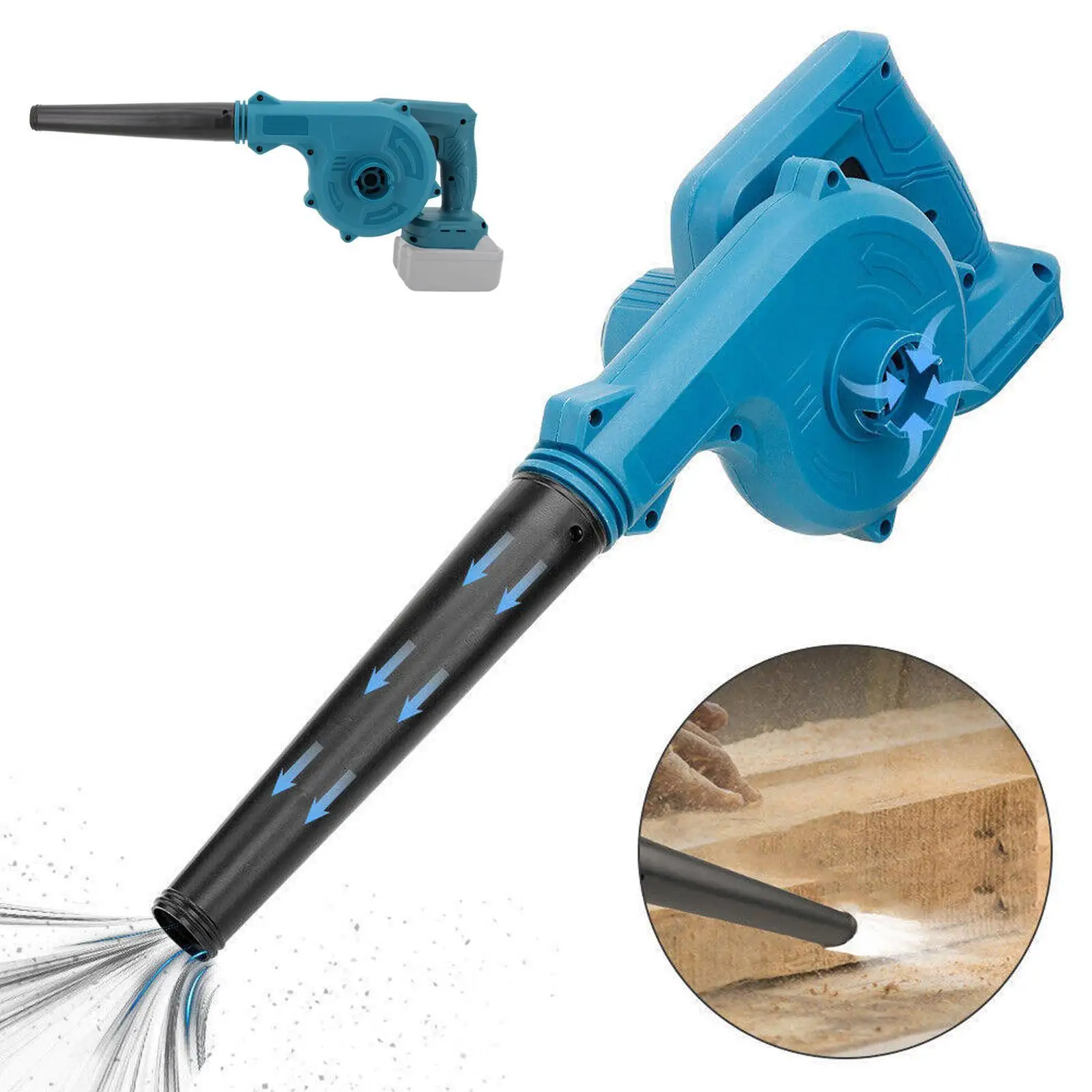 Electric Blower Strong Wind Leafs Blower Stepless Speed Change Dust Removal Fan Lithium Battery Power Supplys Home Cleaner
Electric Blower Strong Wind Leafs Blower Stepless Speed Change Dust Removal Fan Lithium Battery Power Supplys Home Cleaner