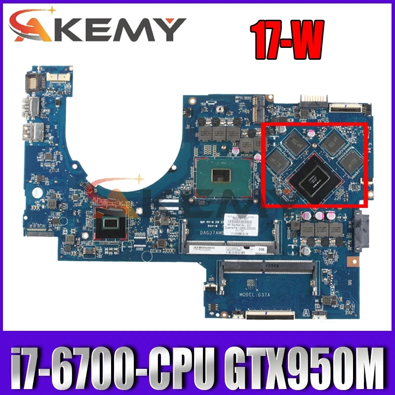 Материнская плата DAG37AMB8D0 G37A 857389-601 857389-001 для ноутбука HP 17-W HP 17-AB, процессор i7 6700 GTX950M DDR4 100%, протестированная работа
Материнская плата DAG37AMB8D0 G37A 857389-601 857389-001 для ноутбука HP 17-W HP 17-AB, процессор i7 6700 GTX950M DDR4 100%, протестированная работа