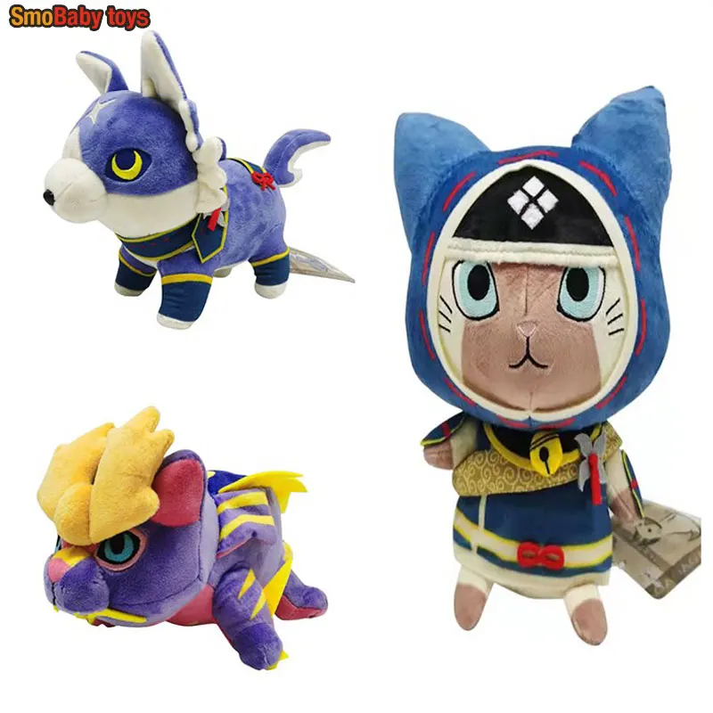 Новинка, плюшевые игрушки Monster Hunter Rise, кот, искусственная милая игрушка для охотника, Magnamalo Palico Palamute, мягкая игрушка для детей, подарки 
Новинка, плюшевые игрушки Monster Hunter Rise, кот, искусственная милая игрушка для охотника, Magnamalo Palico Palamute, мягкая игрушка для детей, подарки