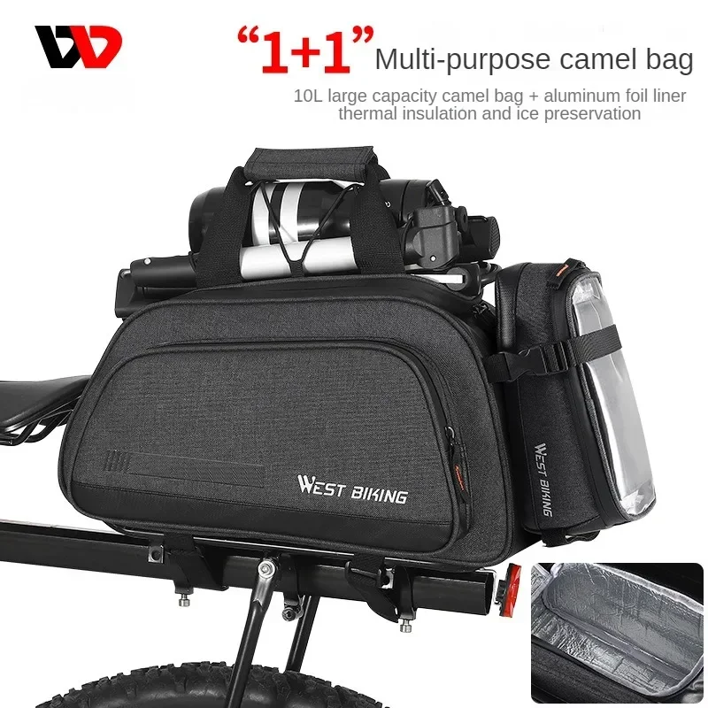 West Rider Bicycle Bag Aluminum Foil Insulation Bag Front Bag Bag 2-in-1 Bike Bag Shelf Tail Bag Cycling Equipment
West Rider Bicycle Bag Aluminum Foil Insulation Bag Front Bag Bag 2-in-1 Bike Bag Shelf Tail Bag Cycling Equipment
