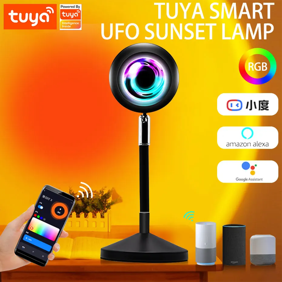 Умный светодиодный RGB проектор Tuya, ночник с управлением через приложение для фотосъемки, домашняя работа с Alexa
Умный светодиодный RGB проектор Tuya, ночник с управлением через приложение для фотосъемки, домашняя работа с Alexa