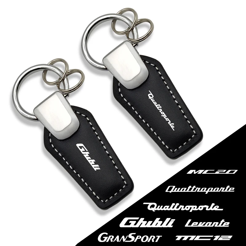 JKHNN Leather Car KeyChain Key Rings With Car Logo For Maserati Ghibli GranSport GranTurismo Levante MC20 Car Acessories
JKHNN Leather Car KeyChain Key Rings With Car Logo For Maserati Ghibli GranSport GranTurismo Levante MC20 Car Acessories