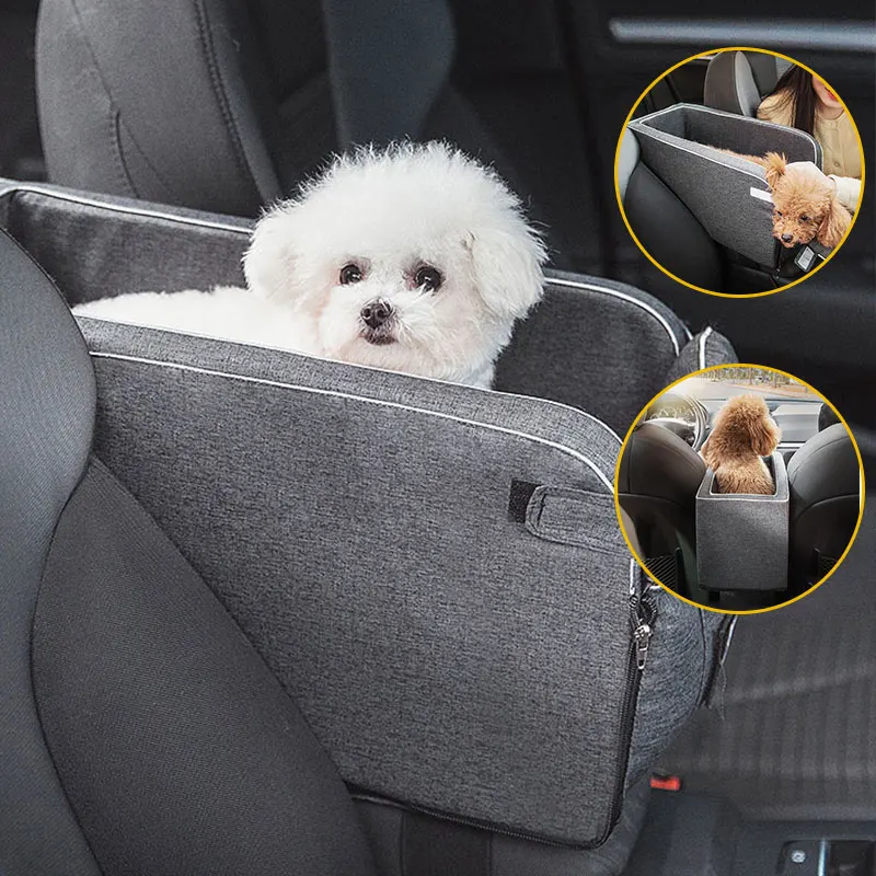 Portable Pet Dog Car Seat Central Control Nonslip Dog Carriers Safety Car Armrest Box Kennel Dog Bed For Small Dogs Cat Travel
Portable Pet Dog Car Seat Central Control Nonslip Dog Carriers Safety Car Armrest Box Kennel Dog Bed For Small Dogs Cat Travel