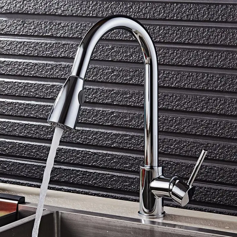 360 Degree Swivel Pull Out Black Kitchen Faucet Chrome Brass 2 Functions Mixer Sink Gold kitchen faucet for kitchen
360 Degree Swivel Pull Out Black Kitchen Faucet Chrome Brass 2 Functions Mixer Sink Gold kitchen faucet for kitchen