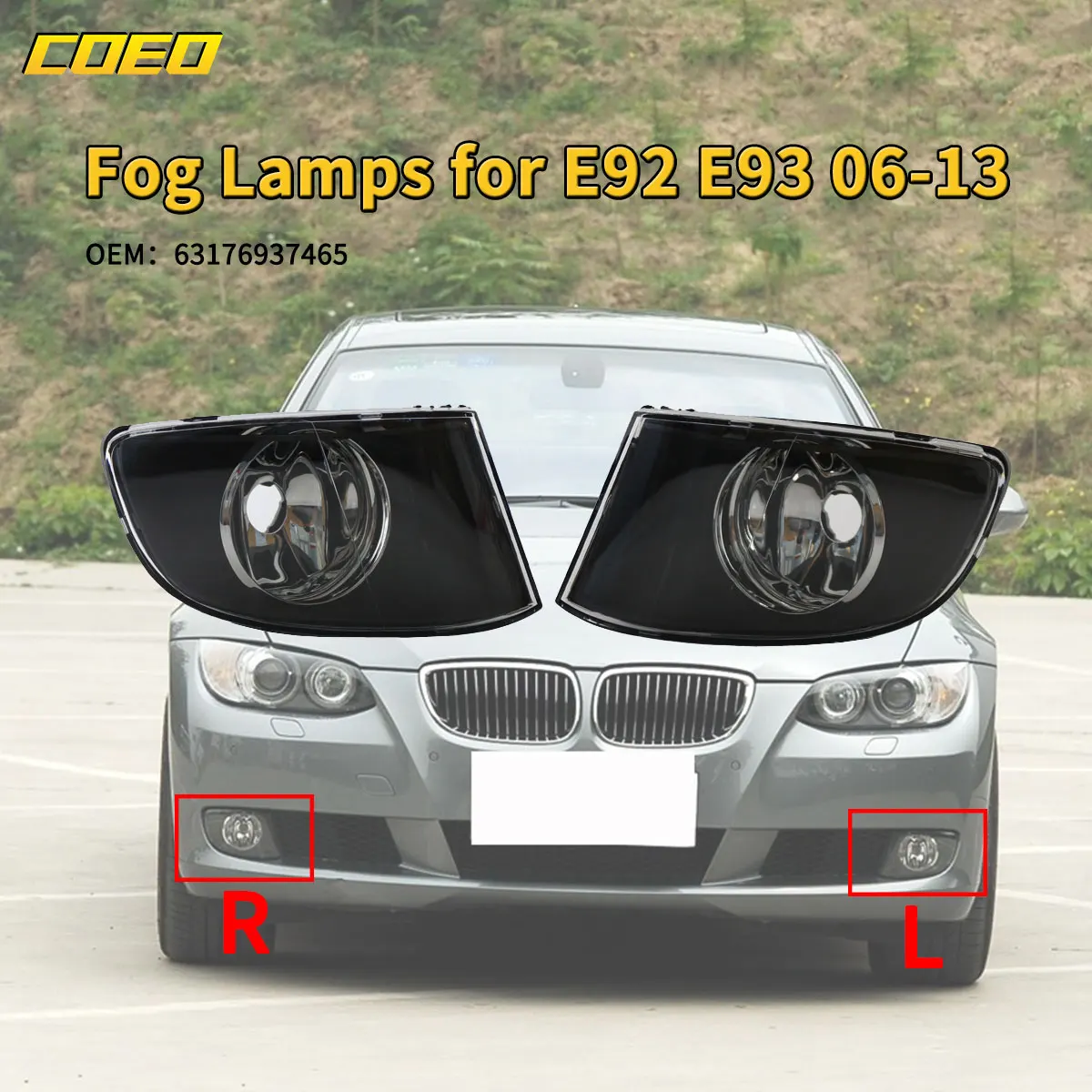 Автоматический передний бампер противотуманная фара в сборе для BMW E92 E93 2006-2013
