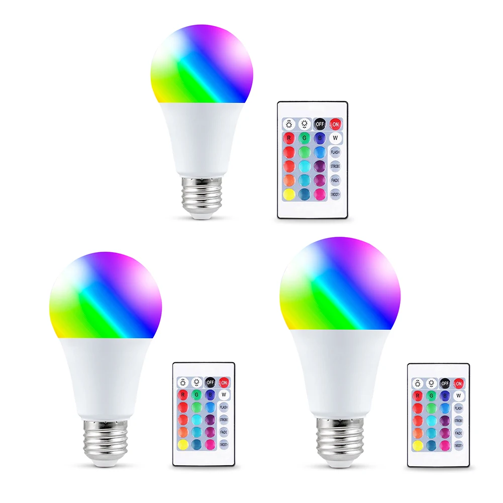 Smart Light Bulb 16 Color RGB Colorful LED Smart Lights Smart Bulb Spotlight Night Lamp with Remote Control
Smart Light Bulb 16 Color RGB Colorful LED Smart Lights Smart Bulb Spotlight Night Lamp with Remote Control