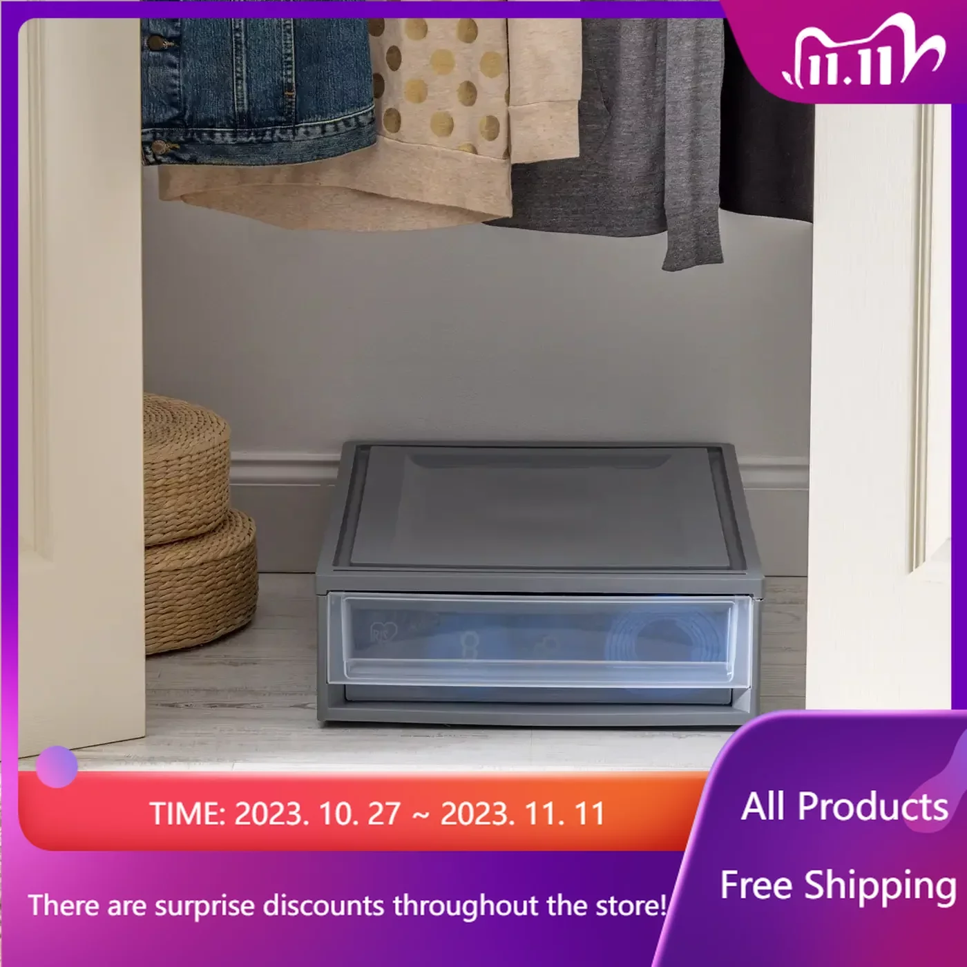 27 Quart Under Bed Plastic Storage Box with Pullout Drawer, Gray Storage Containers Storage Box Fast Transportation
27 Quart Under Bed Plastic Storage Box with Pullout Drawer, Gray Storage Containers Storage Box Fast Transportation