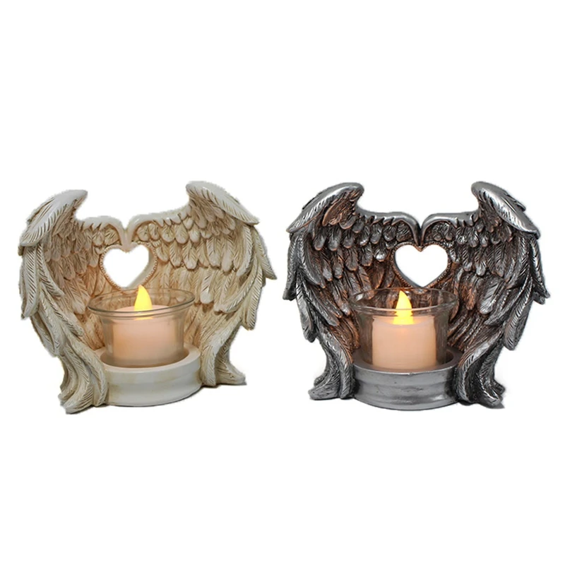 Angel Wing Candle Holder Tea Light LED Candle Holders Angel Wing Statue Figurines Candle Holder Resin Memorial Gift
Angel Wing Candle Holder Tea Light LED Candle Holders Angel Wing Statue Figurines Candle Holder Resin Memorial Gift