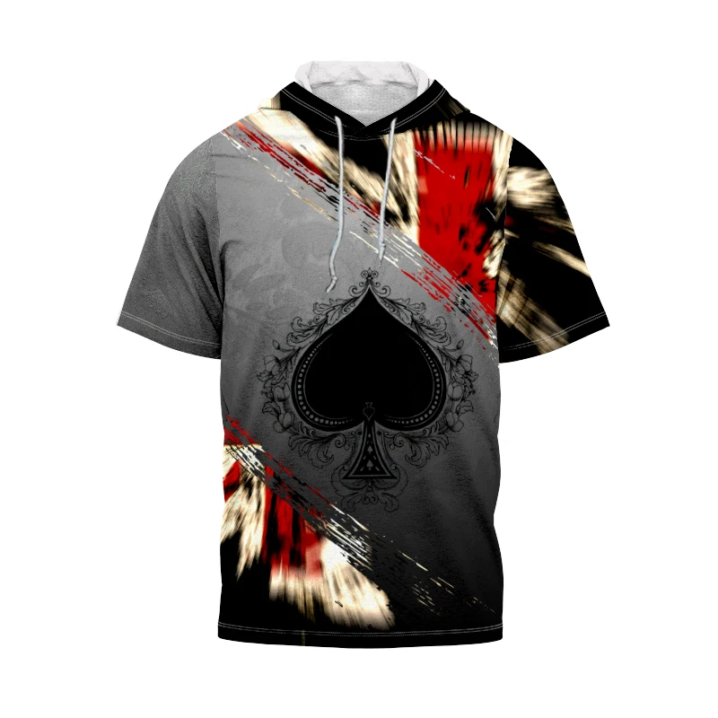 Fashion Trend Playing Card Printing Retro Creative Harajuku Street Unisex Hoodie T-shirt Short Sleeve Top Oversized Clothing
Fashion Trend Playing Card Printing Retro Creative Harajuku Street Unisex Hoodie T-shirt Short Sleeve Top Oversized Clothing
