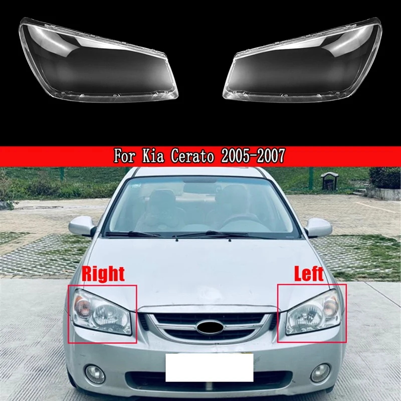 2Pcs Car Front Headlight Lens Cover Headlight Lamp Shell For Kia Cerato 2005-2007
2Pcs Car Front Headlight Lens Cover Headlight Lamp Shell For Kia Cerato 2005-2007