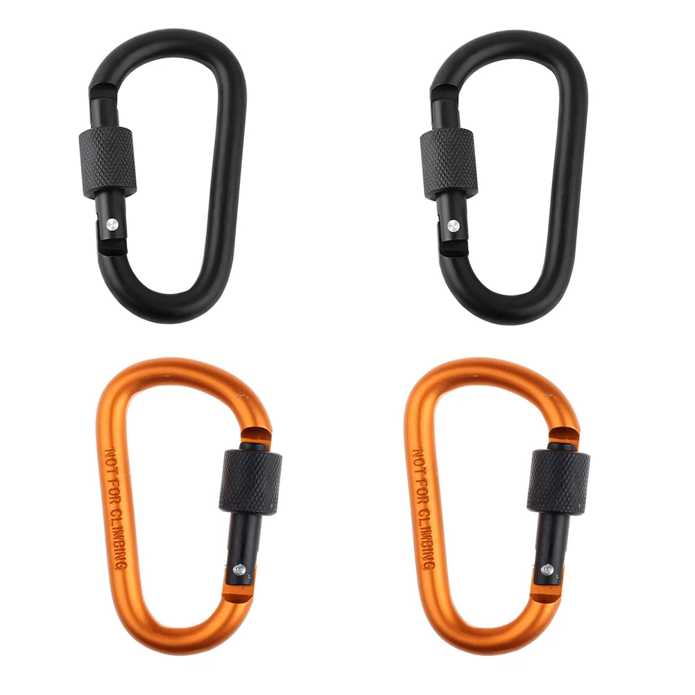 4Pcs Aluminum D-ring Locking Carabiner Light Wear-resistant High Strength Durable Screw Locking Design Hook for Camping Fishing
4Pcs Aluminum D-ring Locking Carabiner Light Wear-resistant High Strength Durable Screw Locking Design Hook for Camping Fishing