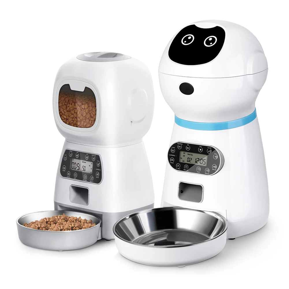 Smart Automatic Pet Feeder With Voice Record Stainless Steel LCD Screen Timer For Dog Food Bowl Cat Food Dispenser Pet Supplies
Smart Automatic Pet Feeder With Voice Record Stainless Steel LCD Screen Timer For Dog Food Bowl Cat Food Dispenser Pet Supplies