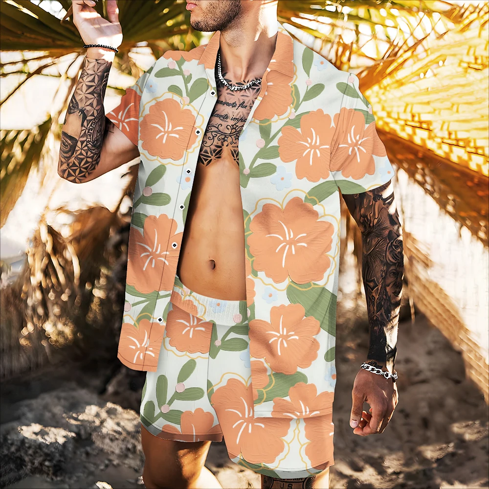 Summer 2022 New Top Short Sleeve Floral Shirt 3d Printing Hawaiian Beach Vacation Fashion Trend Loose Retro Hip Hop Style
Summer 2022 New Top Short Sleeve Floral Shirt 3d Printing Hawaiian Beach Vacation Fashion Trend Loose Retro Hip Hop Style