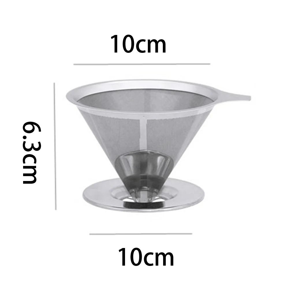 Stainless Steel Coffee Filter Silver Double-layer Mesh Design Traveling Camping Supplies Kitchen Dining Bar Accessories
Stainless Steel Coffee Filter Silver Double-layer Mesh Design Traveling Camping Supplies Kitchen Dining Bar Accessories