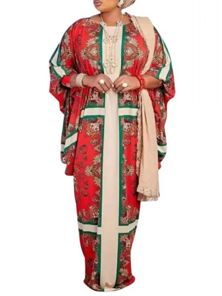 4XL Plus Size Long Dress Women Batwing Sleeve O Neck Robe Summer New Fashion Print Streetwear Loose Oversize Maxi Dress Vestidos
4XL Plus Size Long Dress Women Batwing Sleeve O Neck Robe Summer New Fashion Print Streetwear Loose Oversize Maxi Dress Vestidos