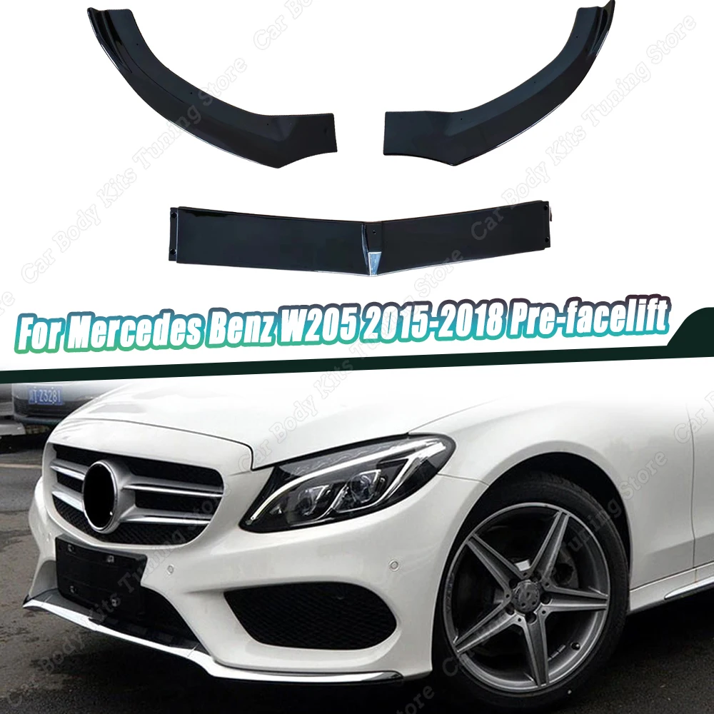 Front Bumper Splitter Lip Spoiler Diffuser Body Kits Trim for Mercedes Benz C Class W205 2015-2018 Pre-facelift Car Accessories
Front Bumper Splitter Lip Spoiler Diffuser Body Kits Trim for Mercedes Benz C Class W205 2015-2018 Pre-facelift Car Accessories