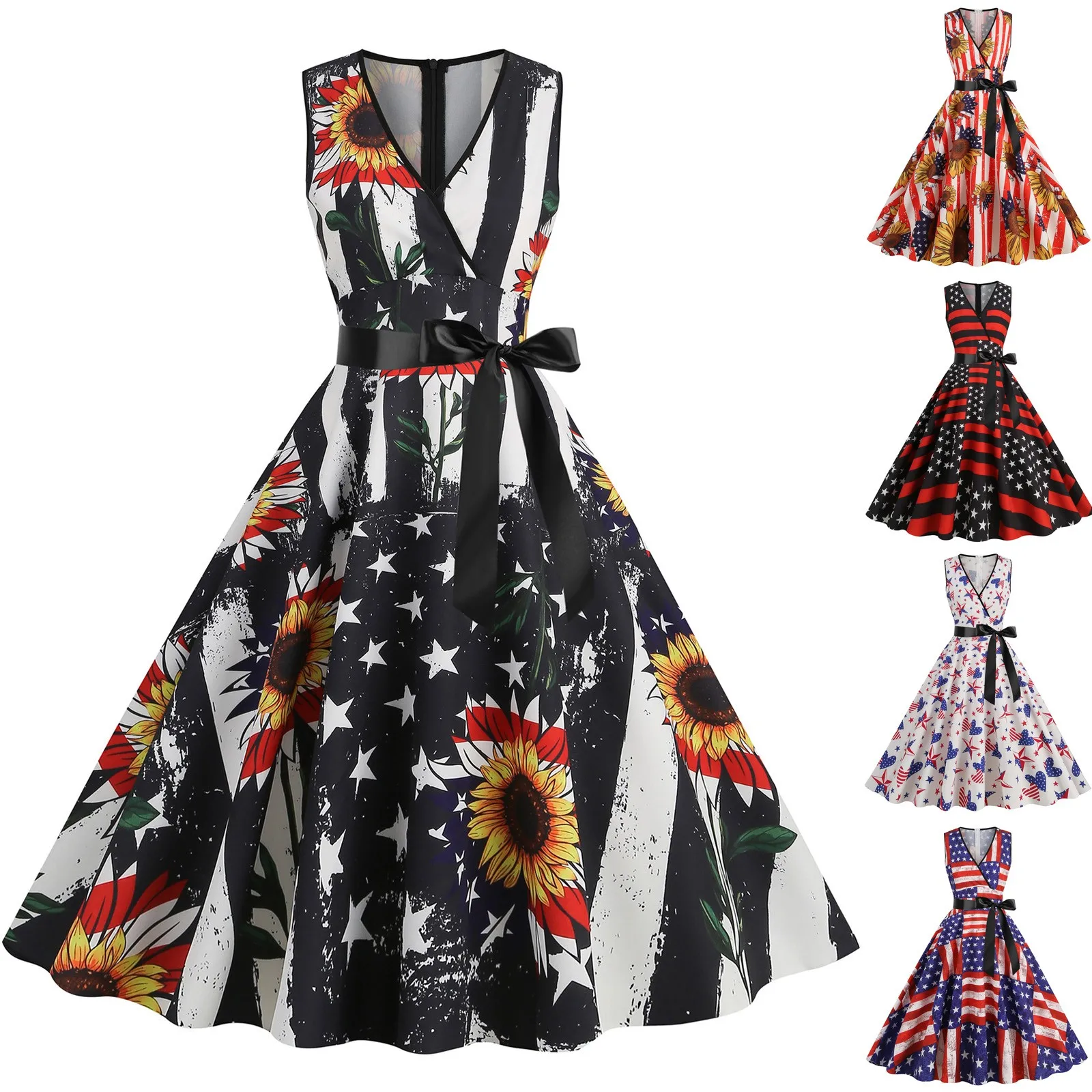 French Chic Floral Print Dress Sleeveless Square Collar Mid-Calf Rainbow Jurk A-LINE Dresses Empire Vestidos Bodycon Clothes 
French Chic Floral Print Dress Sleeveless Square Collar Mid-Calf Rainbow Jurk A-LINE Dresses Empire Vestidos Bodycon Clothes