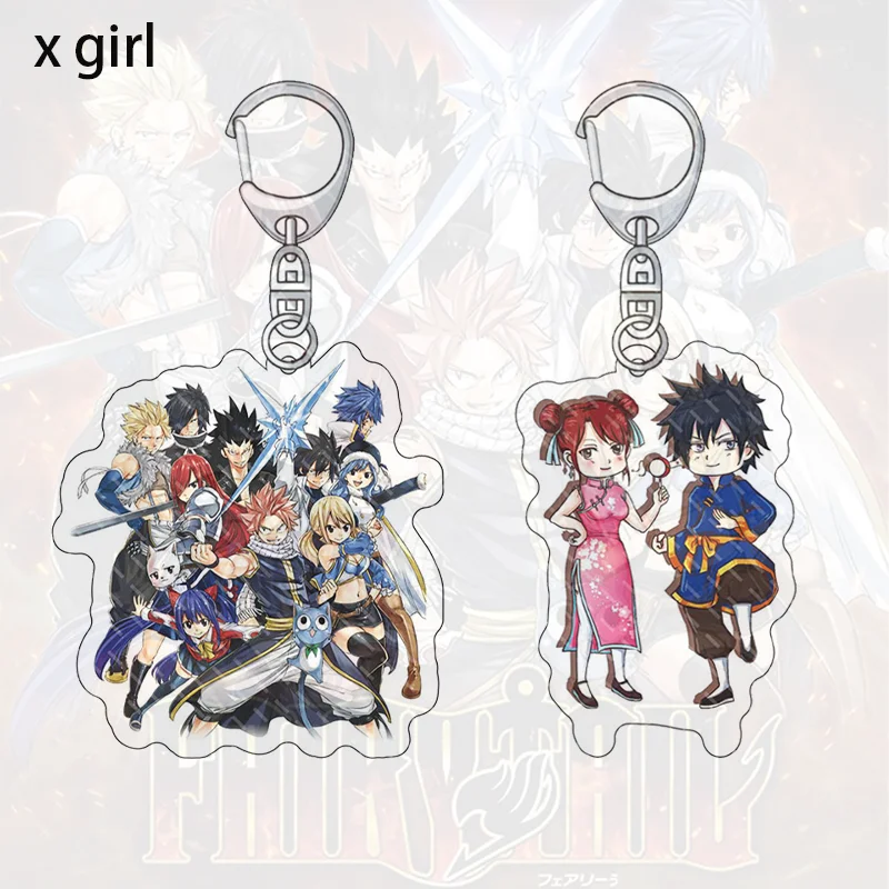FAIRY TAIL Anime Keychain Acrylic Double Sided HD 60MM Backpack Car Pendant Children's Gifts Fan Collections
FAIRY TAIL Anime Keychain Acrylic Double Sided HD 60MM Backpack Car Pendant Children's Gifts Fan Collections