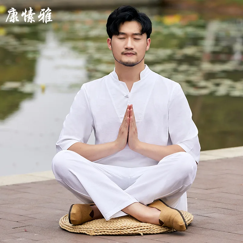 Men Martial Arts Kungfu Tai Chi Uniforms Cotton Linen Chinese Traditional Loose Sweatshirt+pant Casual Meditation Wushu Set
Men Martial Arts Kungfu Tai Chi Uniforms Cotton Linen Chinese Traditional Loose Sweatshirt+pant Casual Meditation Wushu Set