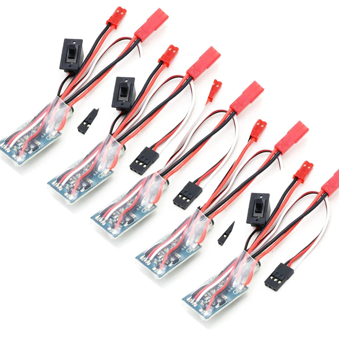 5Pcs/Lot RC Car Brake 30A Brushed ESC Two Way Motor Speed Controller for 1/16 1/18 1/24 Car Boat Tank(with Brake)
5Pcs/Lot RC Car Brake 30A Brushed ESC Two Way Motor Speed Controller for 1/16 1/18 1/24 Car Boat Tank(with Brake)