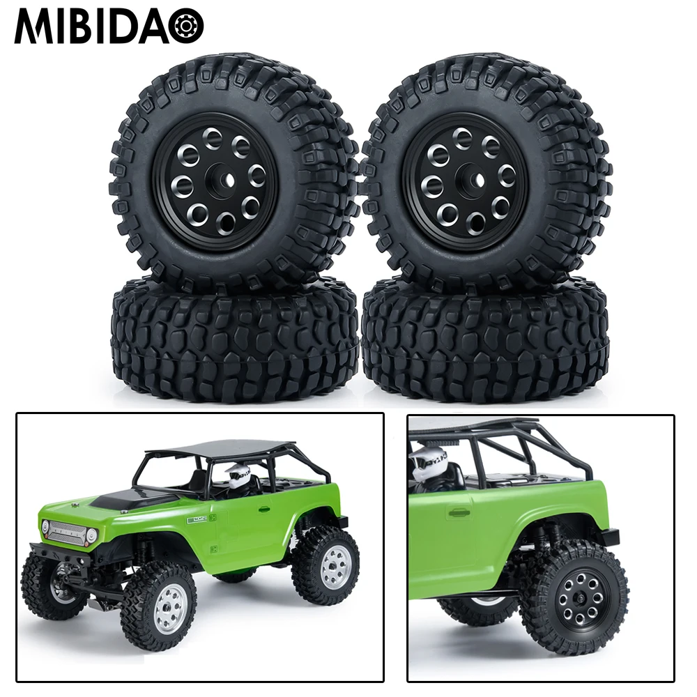 Mibidao 4 шт. 1,0 дюймов Beadlock металлические колесные диски и резиновые шины для Axial SCX24 90081 AXI00001 AXI00002 1/24 Запчасти для радиоуправляемых автомобилей ... 
Mibidao 4 шт. 1,0 дюймов Beadlock металлические колесные диски и резиновые шины для Axial SCX24 90081 AXI00001 AXI00002 1/24 Запчасти для радиоуправляемых автомобилей ...