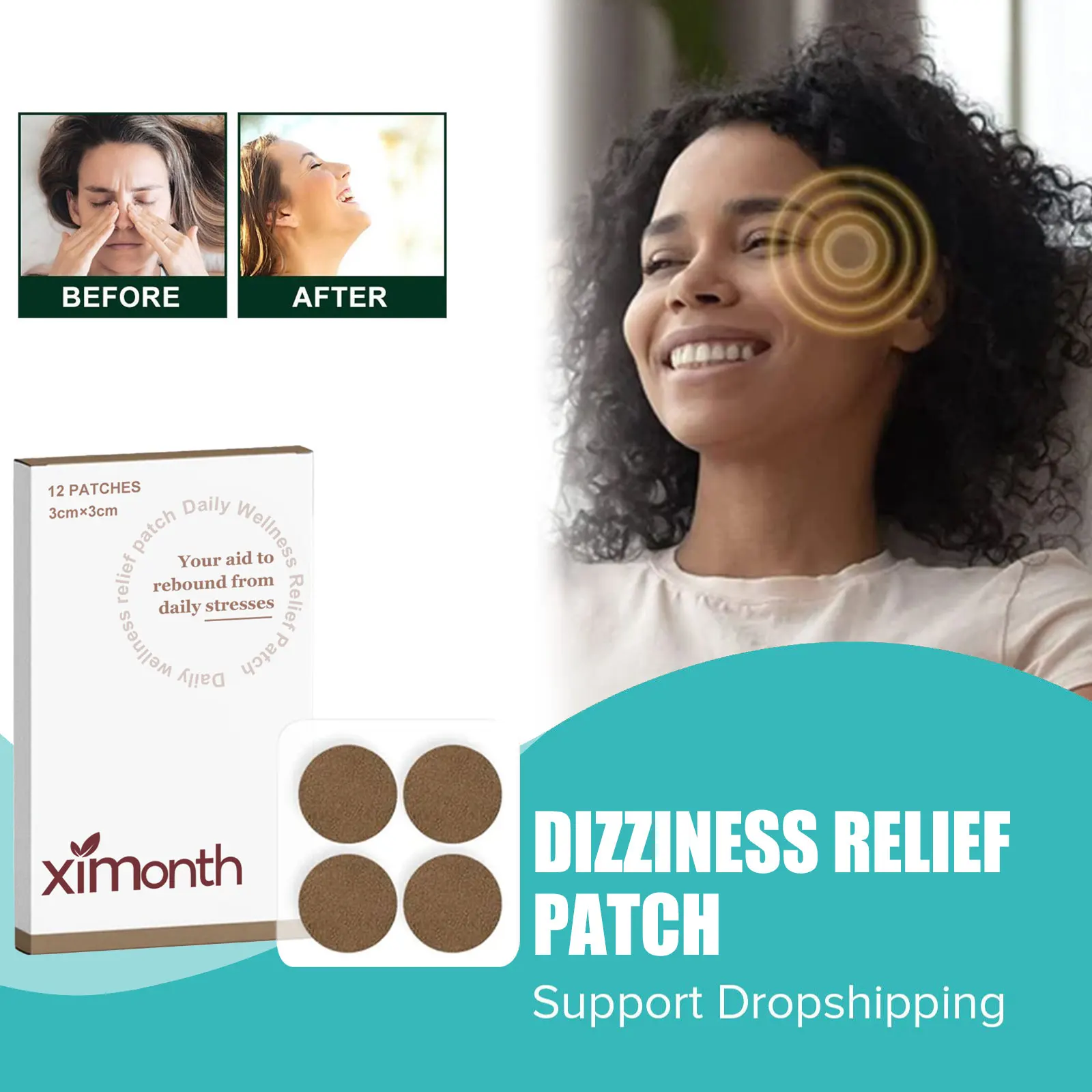 Body Care Patch Anxiety Neurasthenia Relief Decompression Improve Headache Dizziness Discomfort Help Sleeping Body Relax Plaster
Body Care Patch Anxiety Neurasthenia Relief Decompression Improve Headache Dizziness Discomfort Help Sleeping Body Relax Plaster