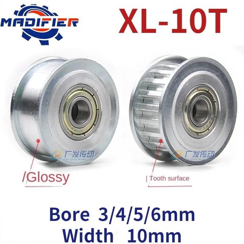 XL 10 Teeth belt tensioner adjustment guide wheel with bearing synchronous wheel idler width 10mm hole 3/4/5/6mm
XL 10 Teeth belt tensioner adjustment guide wheel with bearing synchronous wheel idler width 10mm hole 3/4/5/6mm