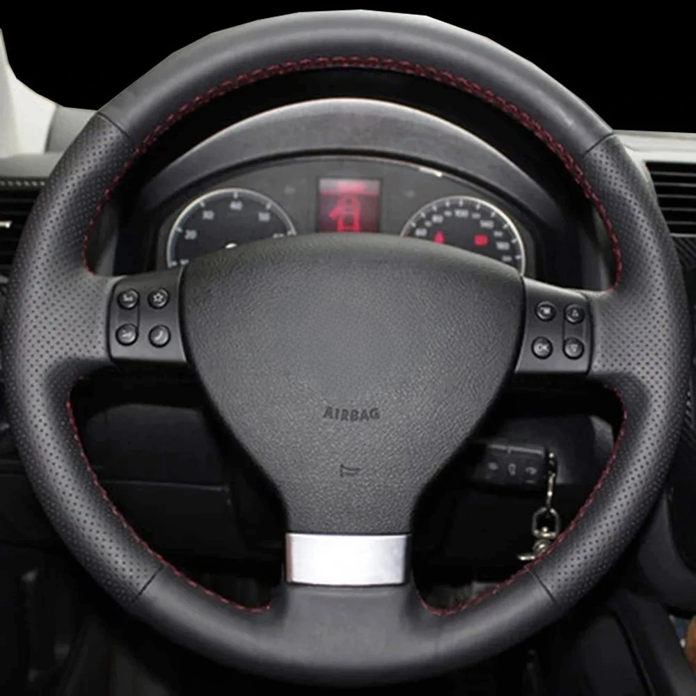 DIY Black Faux Leather Car Steering Wheel Cover For Volkswagen Passat B6 Golf 5 Mk5 VW Jetta 5 Mk5 Tiguan 2007-2011
DIY Black Faux Leather Car Steering Wheel Cover For Volkswagen Passat B6 Golf 5 Mk5 VW Jetta 5 Mk5 Tiguan 2007-2011