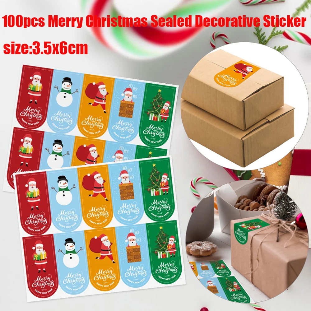 50-100Pcs Merry Christmas Stickers 5 Style Animals Snowman Trees Decorative Stickers for Small Business Wrapping Gift Box Labels
50-100Pcs Merry Christmas Stickers 5 Style Animals Snowman Trees Decorative Stickers for Small Business Wrapping Gift Box Labels
