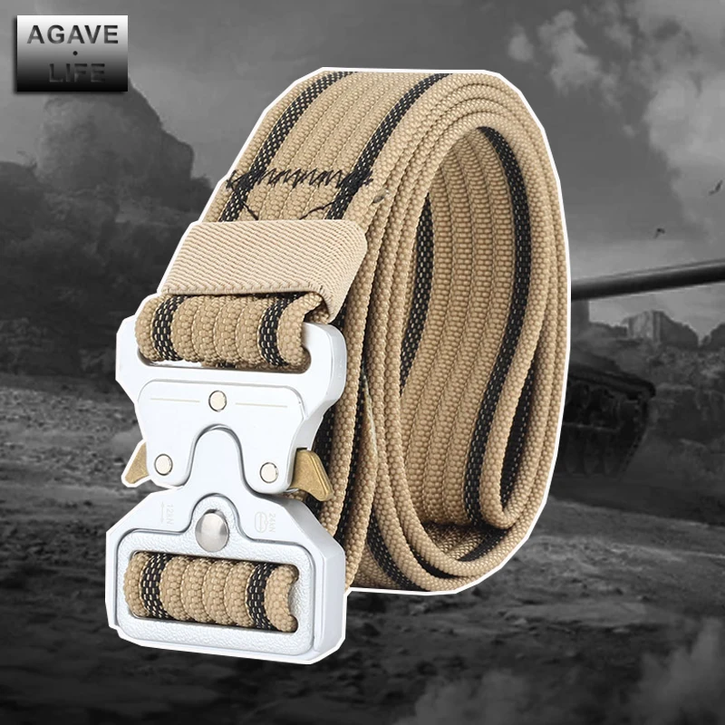Quick Release Buckle Military Tactical Elastic Belt Real Nylon Aluminum Alloy Buckle Comfortable Tactical Adjustable Sport Belts
Quick Release Buckle Military Tactical Elastic Belt Real Nylon Aluminum Alloy Buckle Comfortable Tactical Adjustable Sport Belts