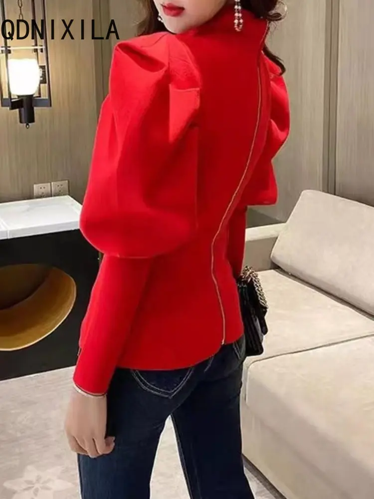 New In Spring Autumn Clothes for Women Stand Collar Bubble Sleeve Coat Women Korean Fashion Long Sleeve Top Jackets for Women
New In Spring Autumn Clothes for Women Stand Collar Bubble Sleeve Coat Women Korean Fashion Long Sleeve Top Jackets for Women
