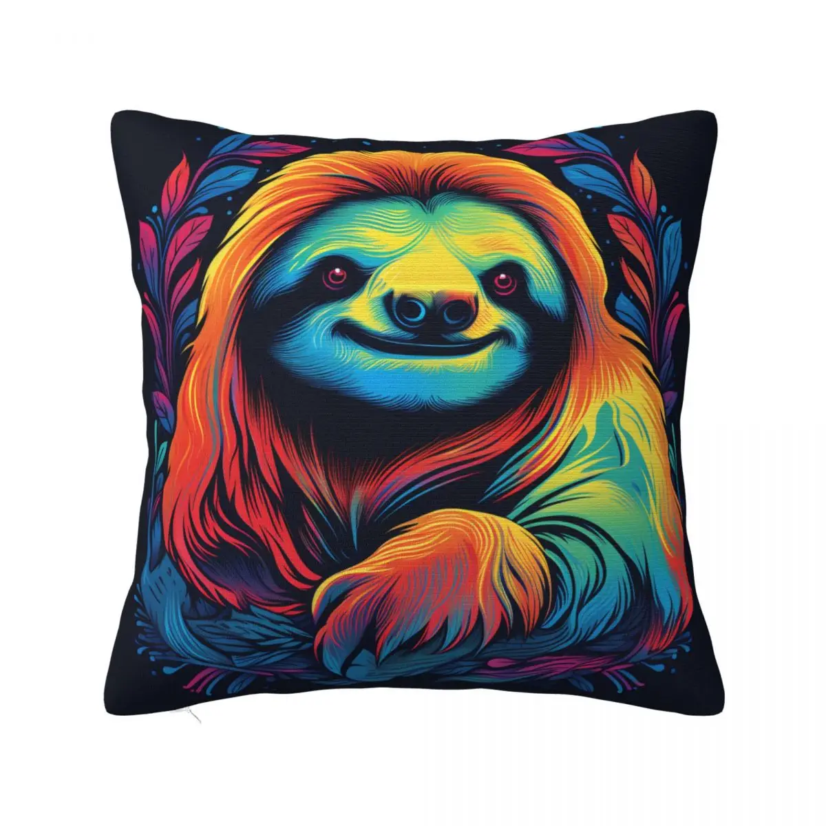 Sloth Pillow Case Vintage Style Illustration Home Decor Zipper Pillowcase Spring Modern Polyester Cover
Sloth Pillow Case Vintage Style Illustration Home Decor Zipper Pillowcase Spring Modern Polyester Cover