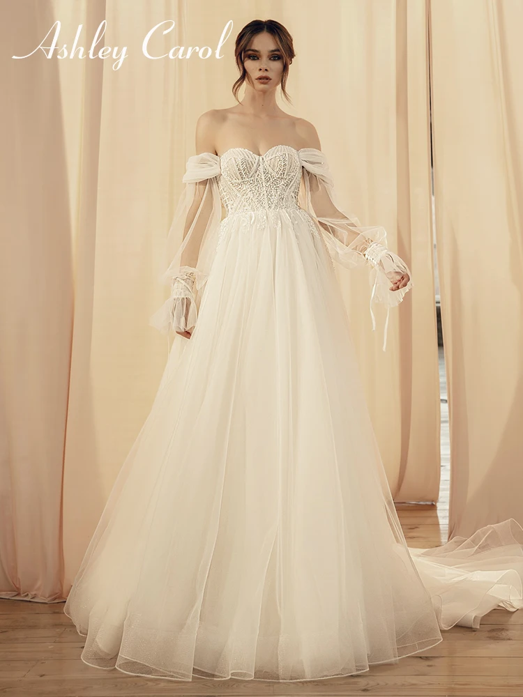 Ashley Carol A-LINE Wedding Dress 2022 Flowy Sweetheart V-neck Lace Illusion Appliques Princess Dream Wedding Gown Vestido Novia
Ashley Carol A-LINE Wedding Dress 2022 Flowy Sweetheart V-neck Lace Illusion Appliques Princess Dream Wedding Gown Vestido Novia
