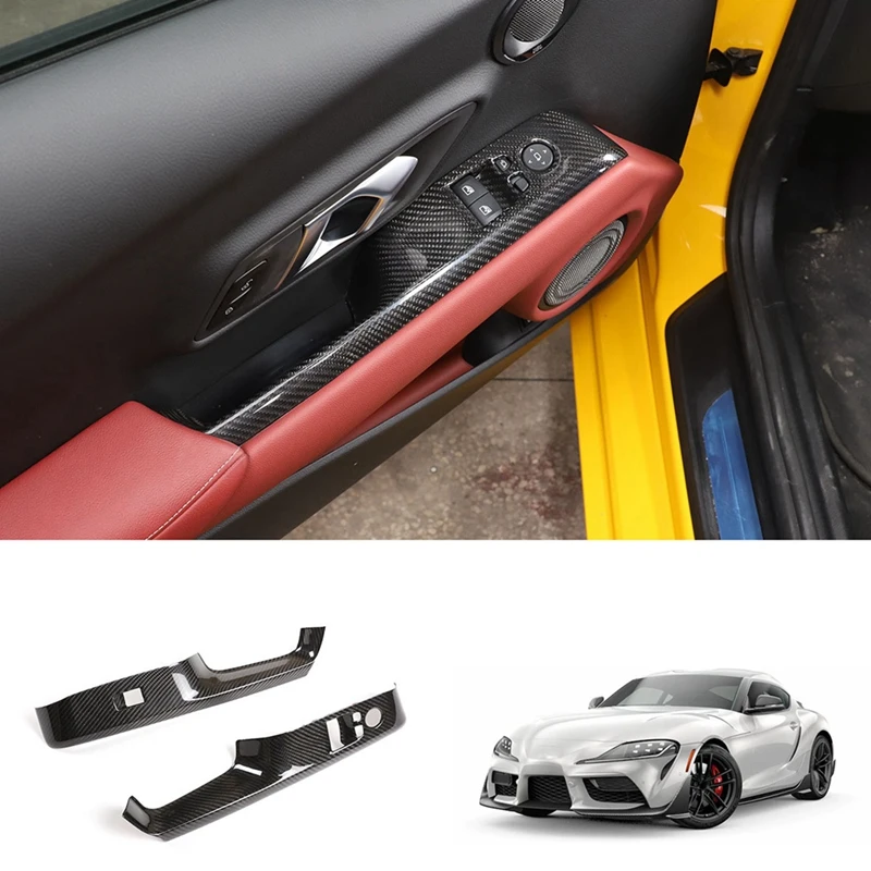 Car Carbon Fiber Door Handle Cover Window Glass Lift Button Switch Cover Door Handle Cover Trim For Toyota Supra 2019-2022 LHD
Car Carbon Fiber Door Handle Cover Window Glass Lift Button Switch Cover Door Handle Cover Trim For Toyota Supra 2019-2022 LHD