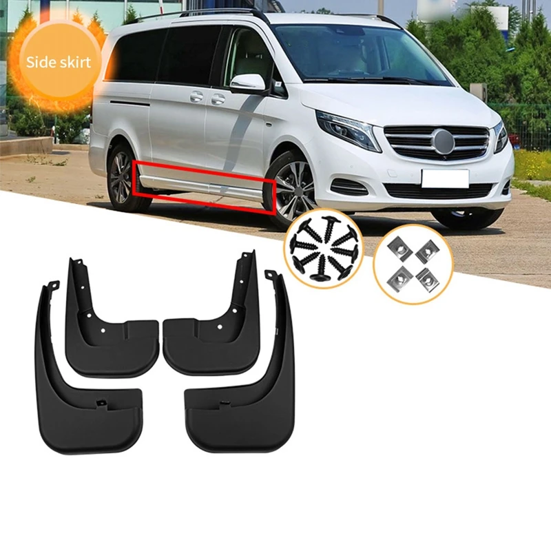 For Mercedes Benz V Class Sports Extended Edition 2016-2020 With Side Skirts Fender Mud Flaps Guard Splash Flap Mudguard
For Mercedes Benz V Class Sports Extended Edition 2016-2020 With Side Skirts Fender Mud Flaps Guard Splash Flap Mudguard