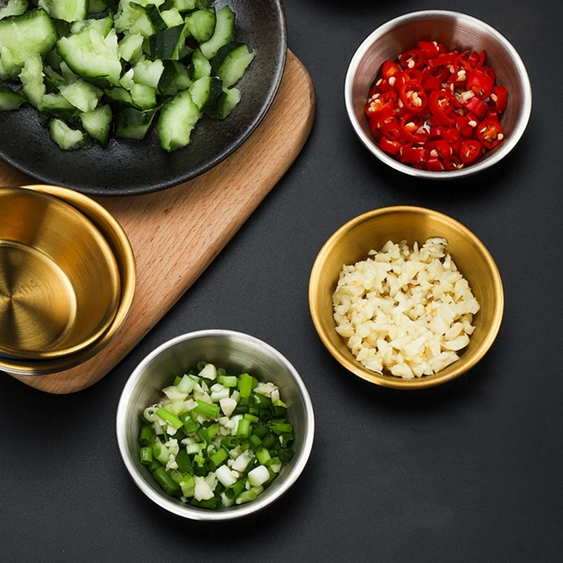 Stainless Steel Sauce Dishes Round Seasoning Dishes Saucers Bowl Sanding Round Good Gloss Sauce Cups For Kitchen Home Restaurant
Stainless Steel Sauce Dishes Round Seasoning Dishes Saucers Bowl Sanding Round Good Gloss Sauce Cups For Kitchen Home Restaurant