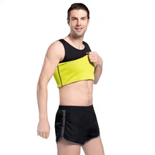 Sauna Top Vest Slimming Men Flat Belly corset Sheath Sweat Male Fat Burning Body Shaper Weight Loss Tummy Control Waist Training