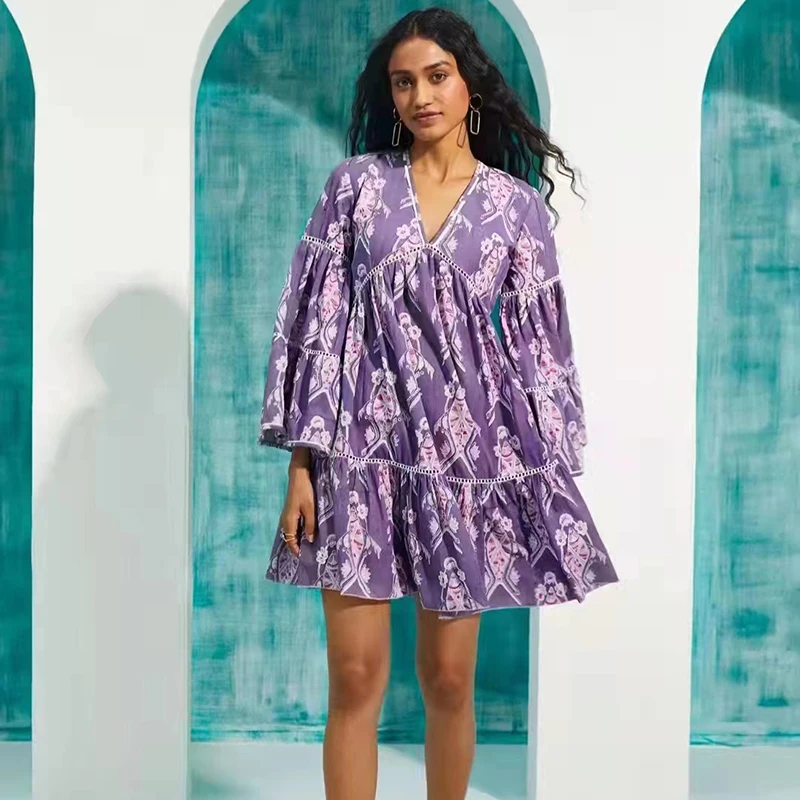 Women's Dress 2022 Spring And Summer New Temperament Goddess Fan Chiffon Short Skirt Age-reducing Slim Long-sleeved Dress
Women's Dress 2022 Spring And Summer New Temperament Goddess Fan Chiffon Short Skirt Age-reducing Slim Long-sleeved Dress