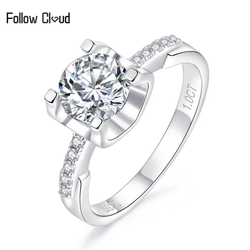 Follow Cloud Luxury 0.5-3CT D Color Moissanite Diamond Wedding Halo Rings for Women Rhodium Plating 925 Silver Engagement Ring
Follow Cloud Luxury 0.5-3CT D Color Moissanite Diamond Wedding Halo Rings for Women Rhodium Plating 925 Silver Engagement Ring