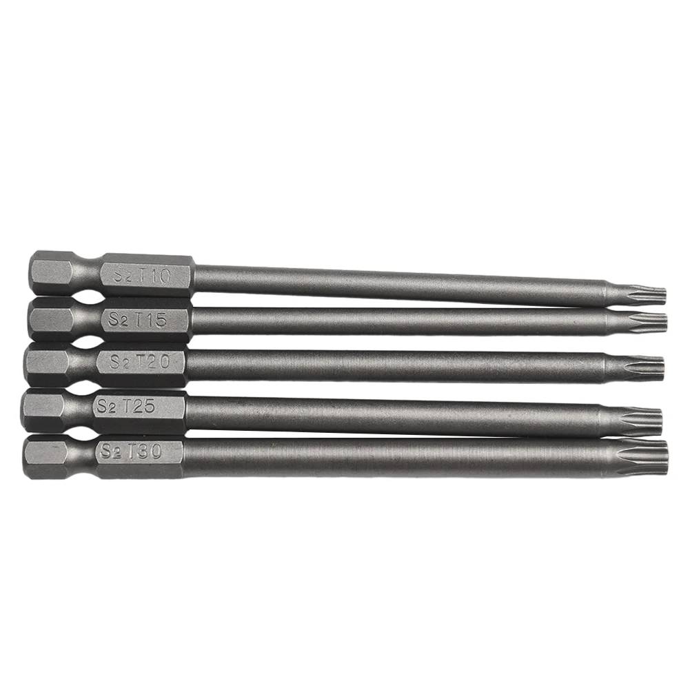 Brand New High Quality Durable Screwdriver Bit Tools T10 T15 T20 T25 T30 Torx 100mm Alloy Steel For Electric Drill
Brand New High Quality Durable Screwdriver Bit Tools T10 T15 T20 T25 T30 Torx 100mm Alloy Steel For Electric Drill