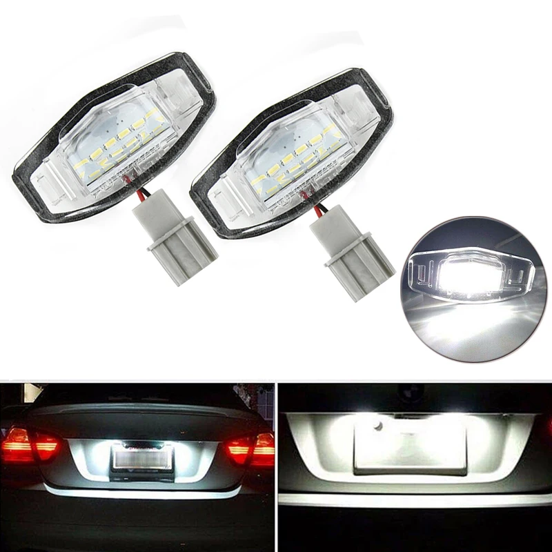 2pcs For Acura TL TSX MDX Hon/da Civic Accor/d 18LED License Plate Light Lamp Brand New Car Accessories
2pcs For Acura TL TSX MDX Hon/da Civic Accor/d 18LED License Plate Light Lamp Brand New Car Accessories