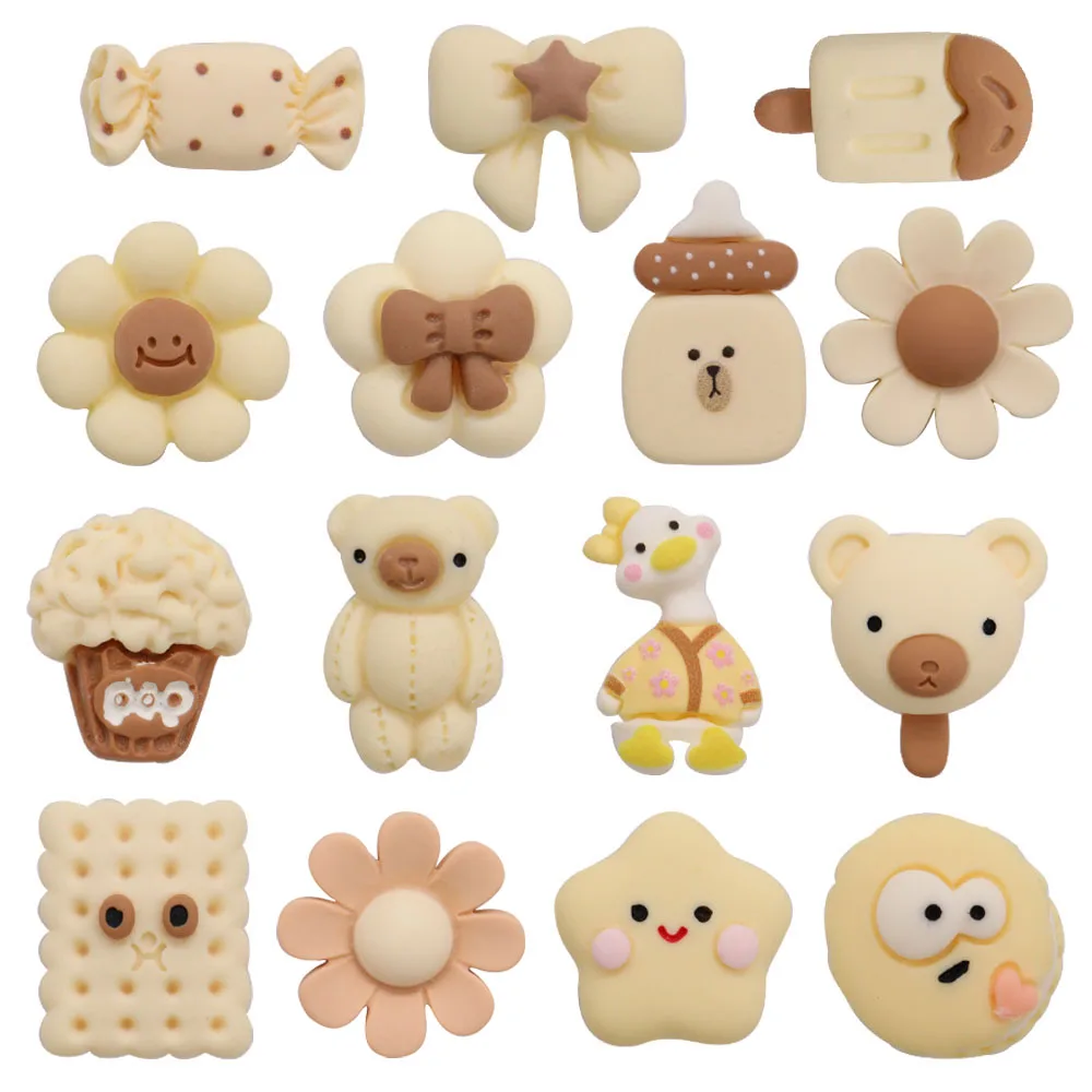 Mix 50Pcs Resin Shoe Charms Beige Flower Bow Star Bear Duck Buckle Clog Decorations Fit Wristbands Croc Jibz Kids Party Gift
Mix 50Pcs Resin Shoe Charms Beige Flower Bow Star Bear Duck Buckle Clog Decorations Fit Wristbands Croc Jibz Kids Party Gift