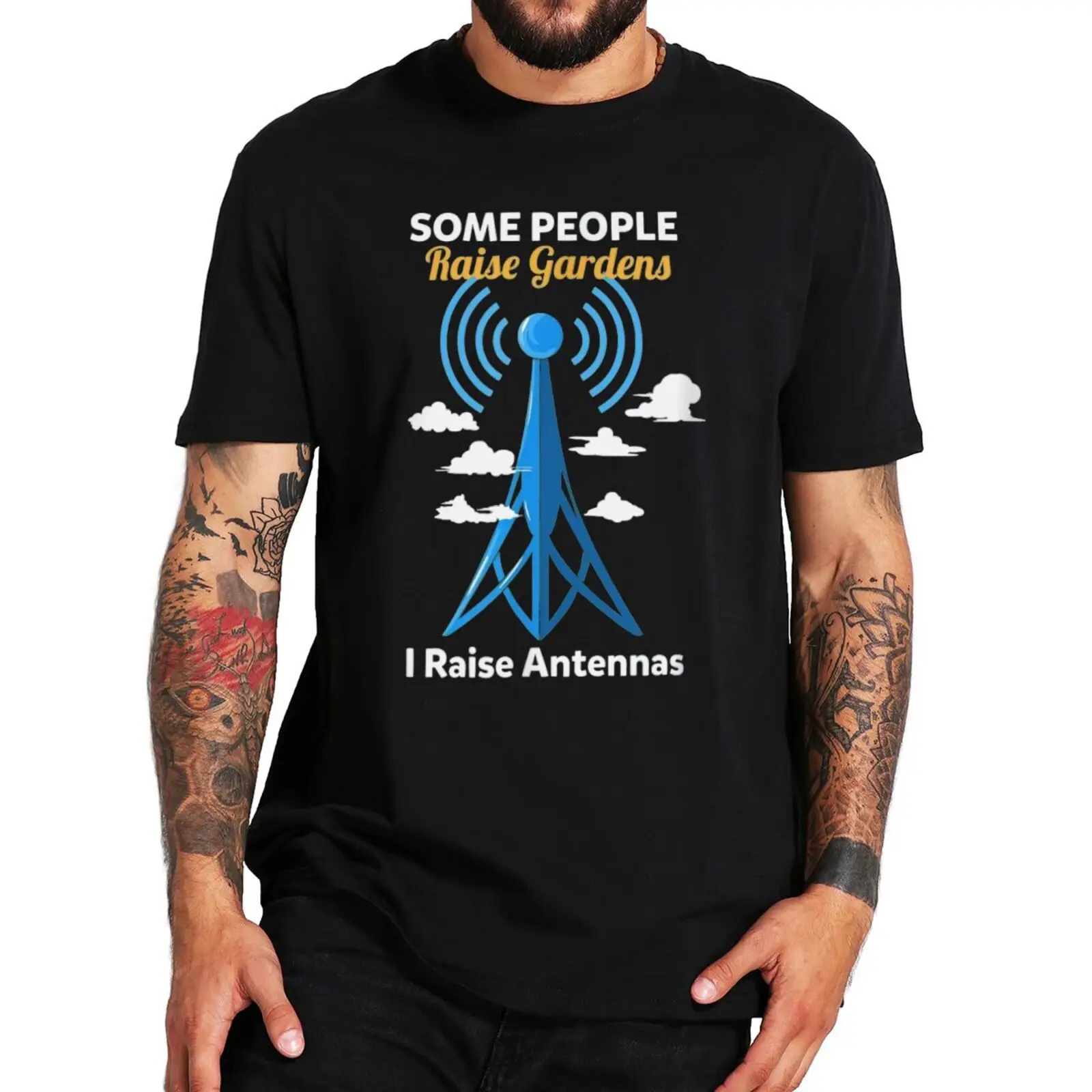 Ham Radio Operator Tshirt Some People Raise Gardens I Raise Antennas Funny Men's T Shirt 100% Cotton Camiseta Tops
Ham Radio Operator Tshirt Some People Raise Gardens I Raise Antennas Funny Men's T Shirt 100% Cotton Camiseta Tops