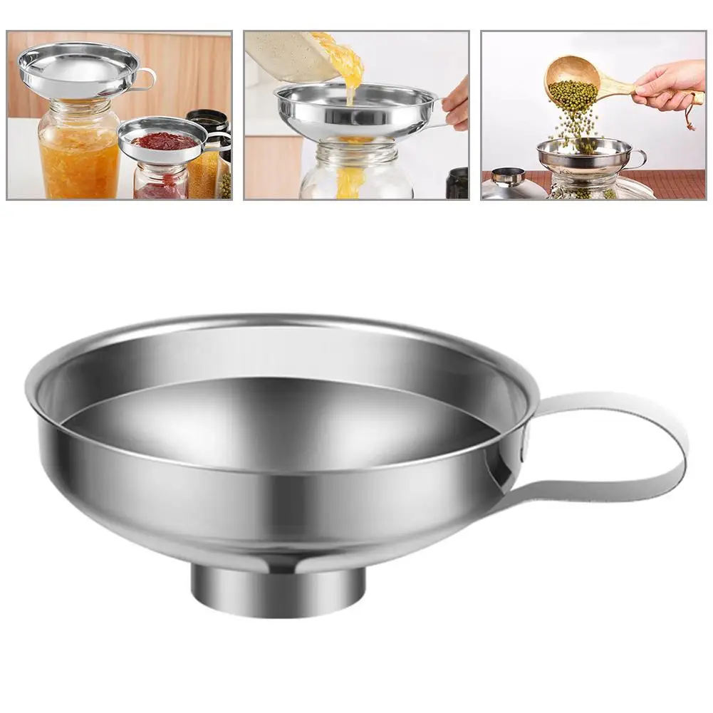 Funnel Kitchen Stainless Steel Oil Liquid Funnel Metal Funnel With Detachable Filter Wide Mouth Funnel For Canning Kitchen Tools
Funnel Kitchen Stainless Steel Oil Liquid Funnel Metal Funnel With Detachable Filter Wide Mouth Funnel For Canning Kitchen Tools