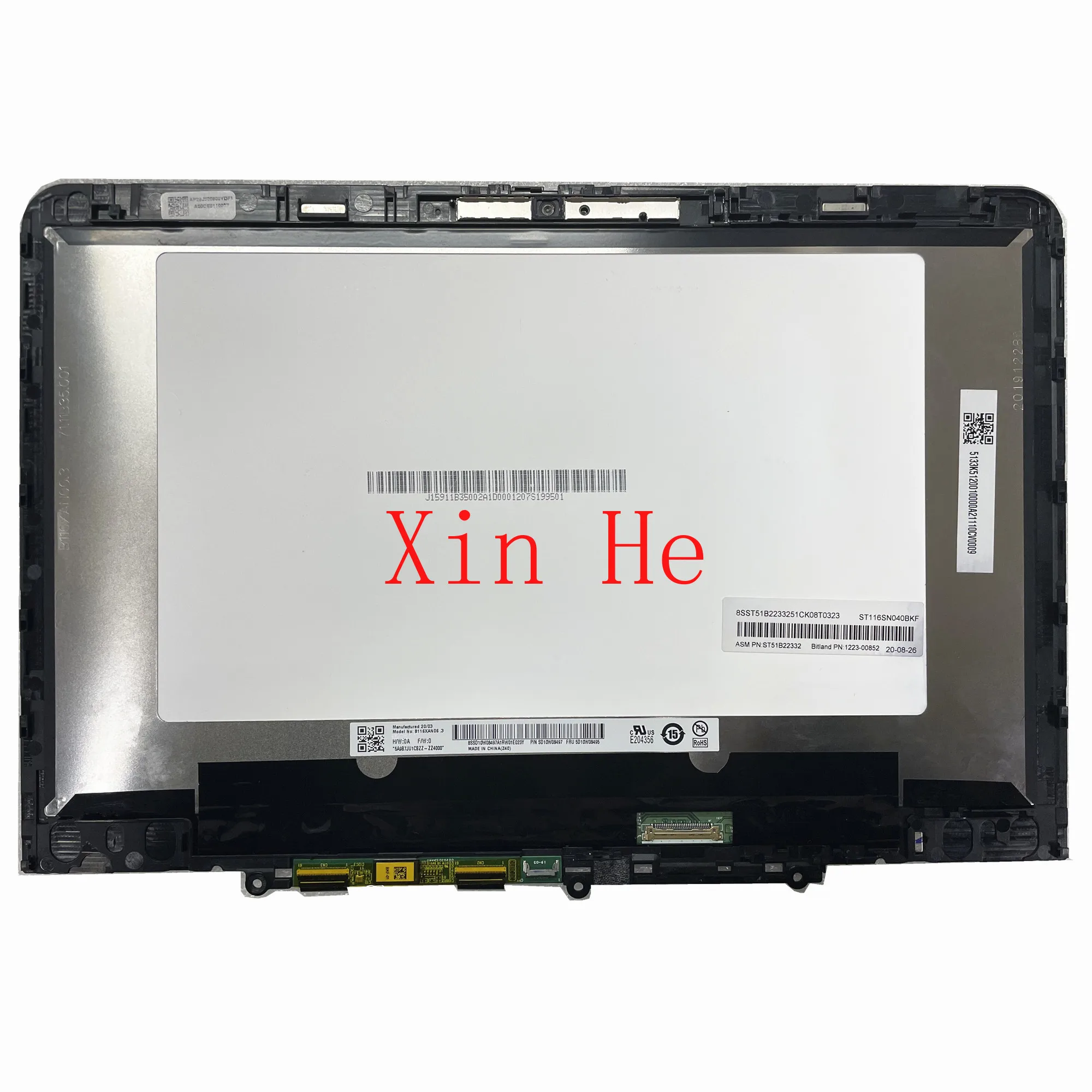 ЖК-дисплей B116XAN06.3 11,6 ''FHD с сенсорным экраном и дигитайзером в сборе для Lenovo Fru: 5D10W08495 с рамкой
ЖК-дисплей B116XAN06.3 11,6 ''FHD с сенсорным экраном и дигитайзером в сборе для Lenovo Fru: 5D10W08495 с рамкой