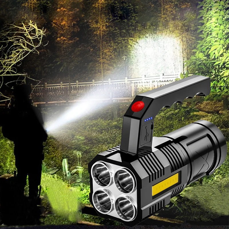 Portable Ultra Bright LED Spotlight USB Chargeable Powerful COB Flashlight Waterproof Hand-held Outdoor Camping Hiking Torch
Portable Ultra Bright LED Spotlight USB Chargeable Powerful COB Flashlight Waterproof Hand-held Outdoor Camping Hiking Torch