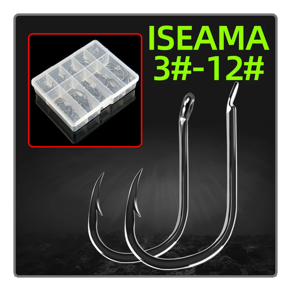 3 #-12 # iseama100 шт. прозрачная коробка с бородкой Аксессуары для рыбалки, крючок высококачественный рыболовный крючок, портативный рыболовный к...
3 #-12 # iseama100 шт. прозрачная коробка с бородкой Аксессуары для рыбалки, крючок высококачественный рыболовный крючок, портативный рыболовный к...