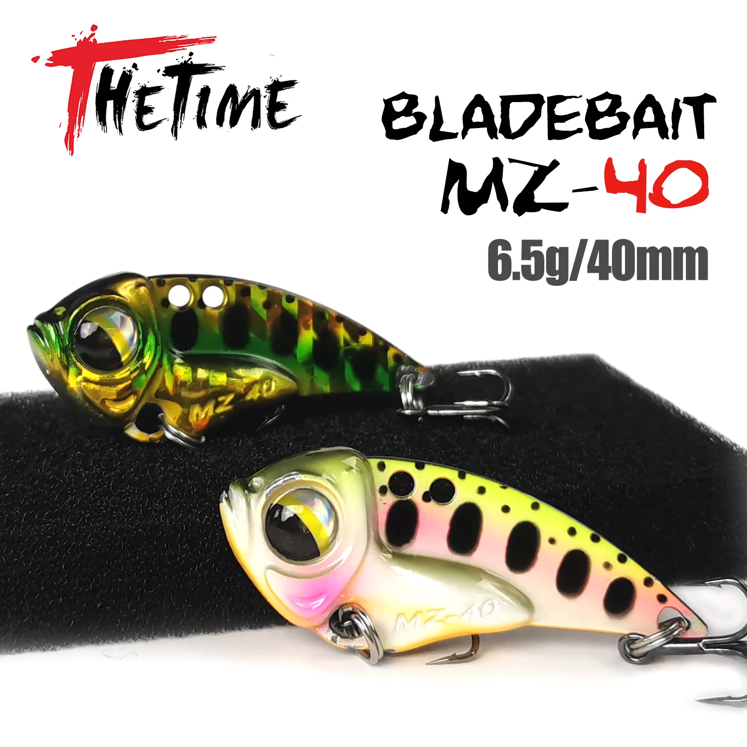 

THETIME MZ40 6.5g Metal Sinking Lipless Crankbait Blade VIB Glow Cicada Wobblers Baits Tackle For Bass Pike Perch Fishing Lures