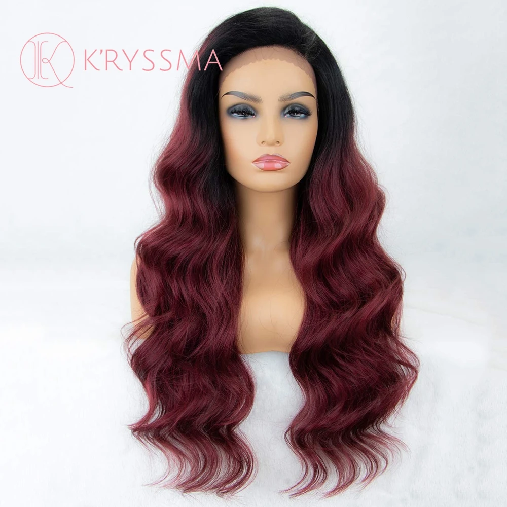 Burgundy Body Wave Lace Front Wig Heat Resistant Synthetic Side Part Lace Wigs Preplucked With Baby Hair T Part Red Wig K'ryssma
Burgundy Body Wave Lace Front Wig Heat Resistant Synthetic Side Part Lace Wigs Preplucked With Baby Hair T Part Red Wig K'ryssma